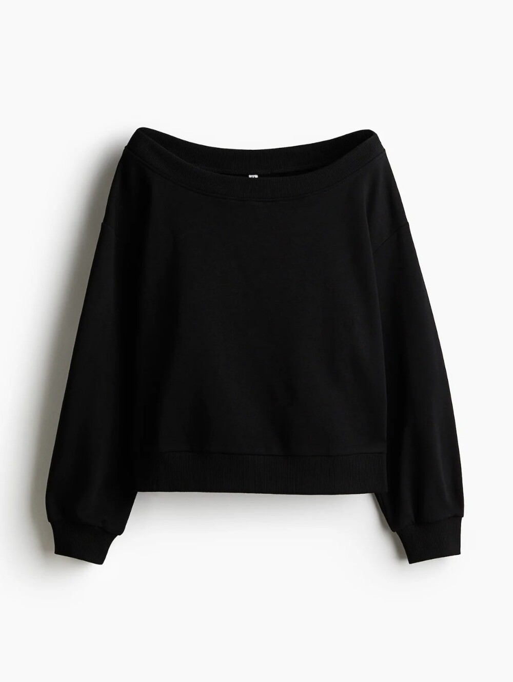 Women's H&M Black Boatneck Sweatshirt